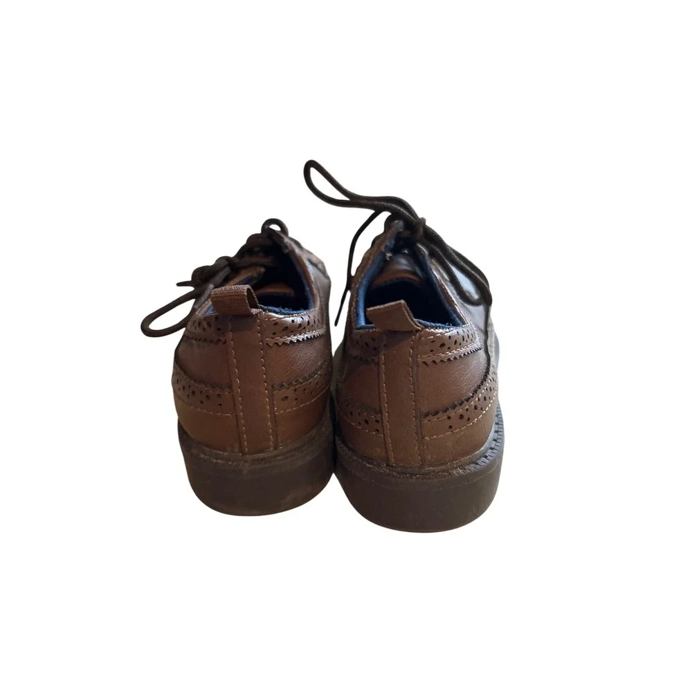 Carter's Boys‎ Brown Wingtip Lace Up Dress Shoes Size 1